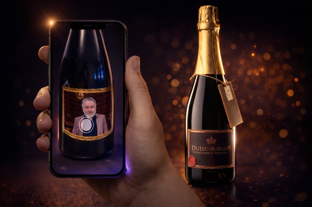 Duisenburgh: bottle with AR video on the label